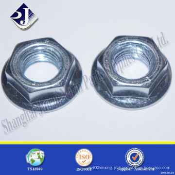 Aço Carbono Galvanizado Hex Flange Nut